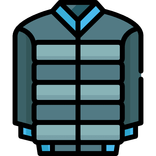 Jacket coat winter overcoat icon