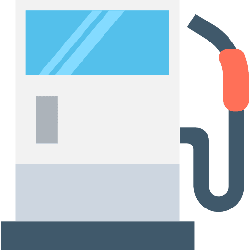 Gas station industry gasoline energy icon