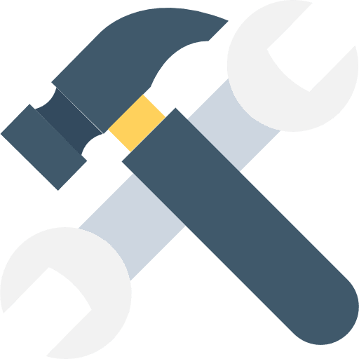 Repair tools repair tools hammer wrench icon