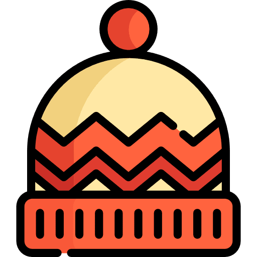 Winter hat cold fashion costume icon