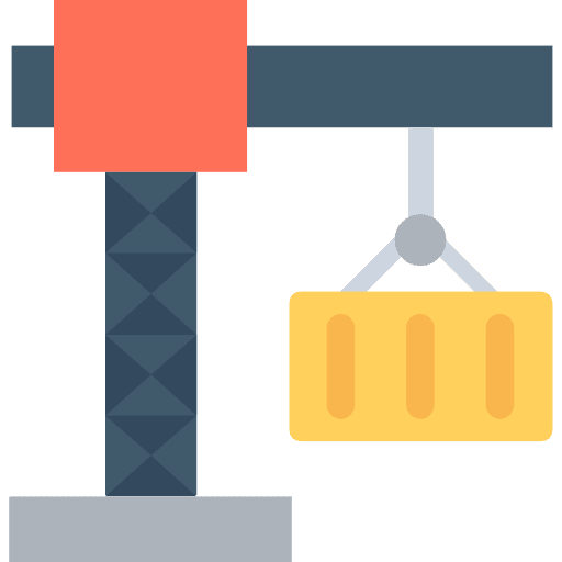 Crane crane lift construction and tools icon