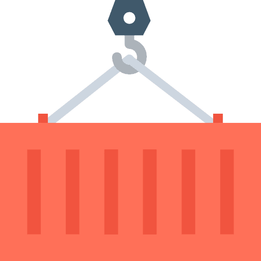 Crane storage container crane icon