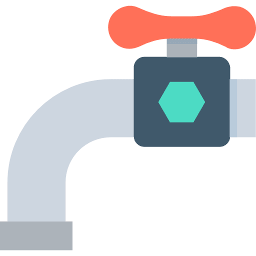 Pipe oil valve construction and tools buildings icon