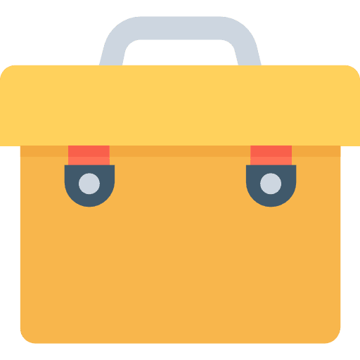 Suitcase business briefcase portfolio icon