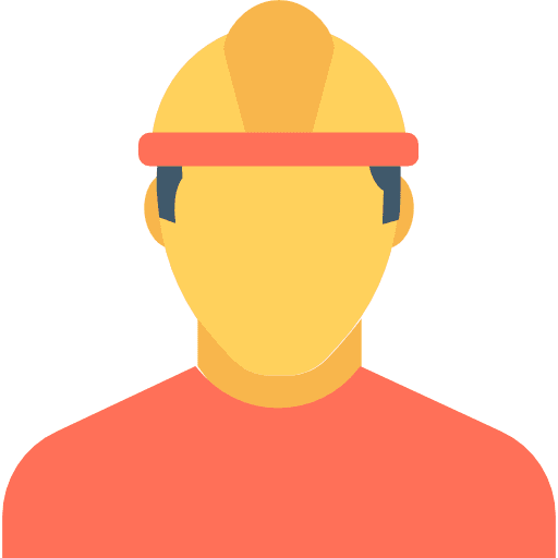 Worker user engineer workman icon