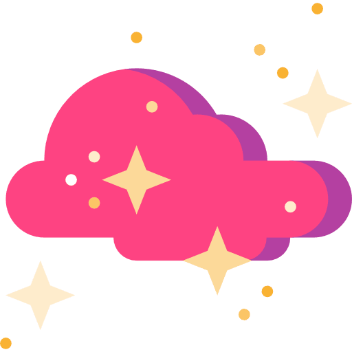 Cloud galaxy cloud universe icon