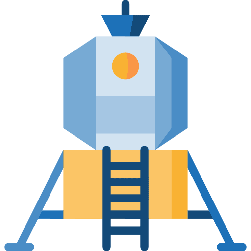 Lander automobile science lander icon