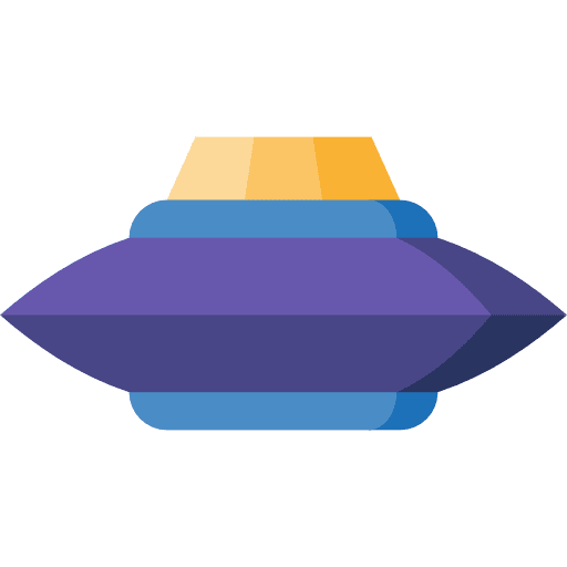 Ufo spaceship extraterrestrial transport icon