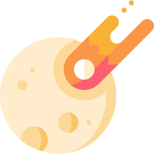 Meteor meteor asteroid education icon