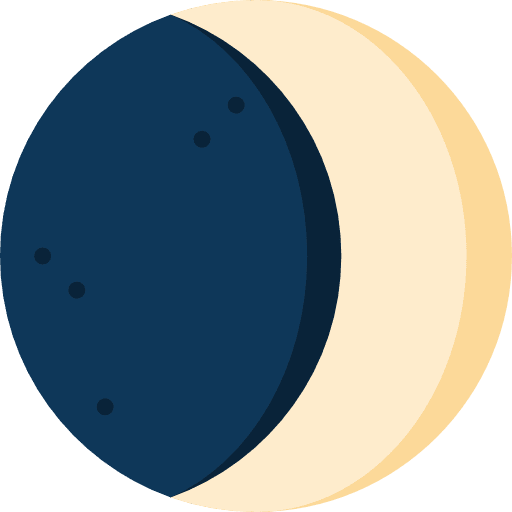 Moon phase astronomy half moon miscellaneous icon