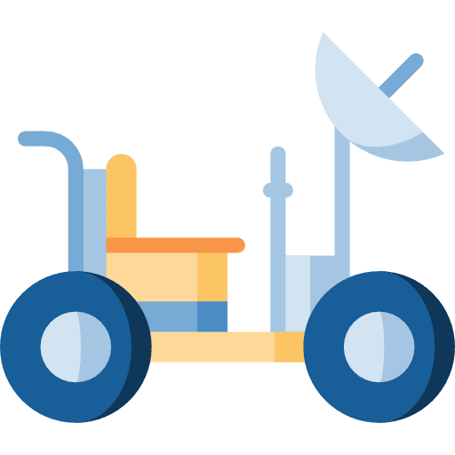 Moon rover transportation transport automobile icon