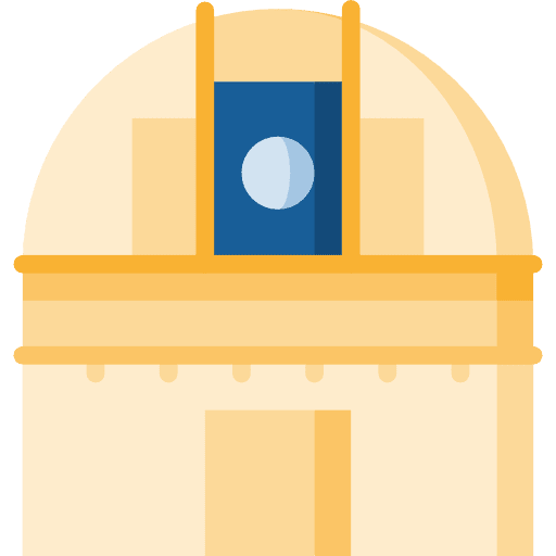 Observatory astronomy space telescope icon