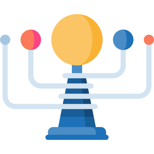 Solar system space universe nature icon