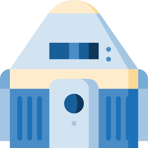 Space capsule transport miscellaneous vehicle icon