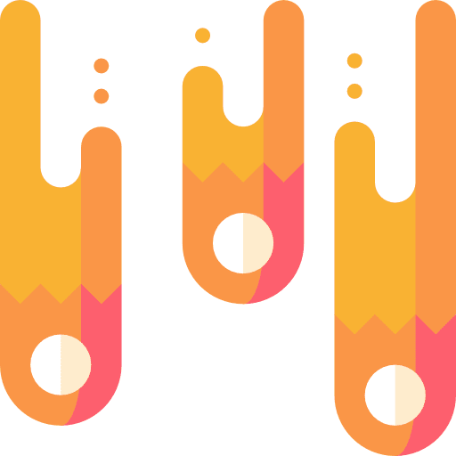 Comet meteor miscellaneous space icon