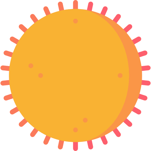 Sun meteorology warm summer icon