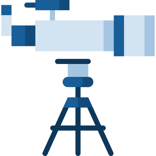 Telescope science space miscellaneous icon