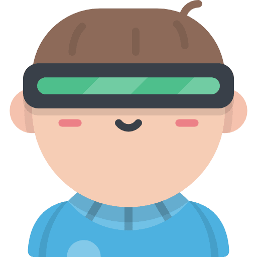 Futuristic profile people boy icon