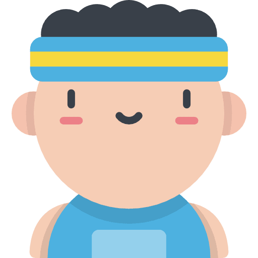 Athlete people social user icon