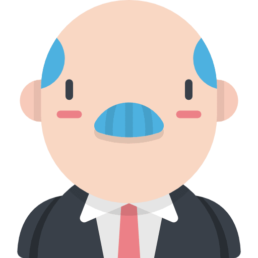 Bald bald people kawaii icon