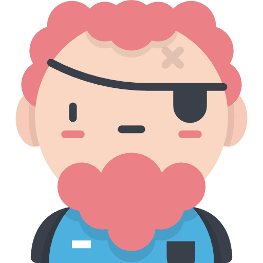Pirate user profile kawaii icon
