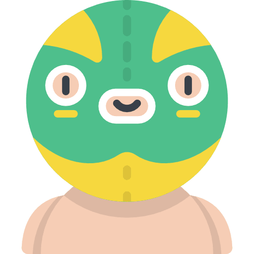 Wrestler avatar kawaii social icon