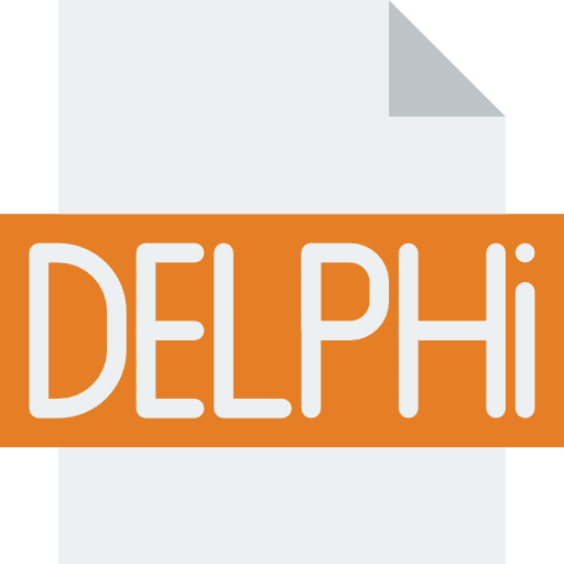 Delphi files and folders archive document icon