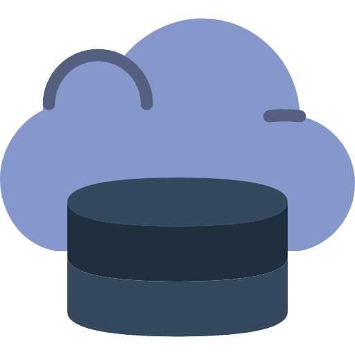 Server file storage computing files and folders icon