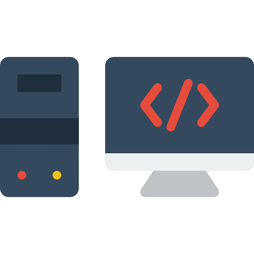 Computing electronic pc files and folders icon