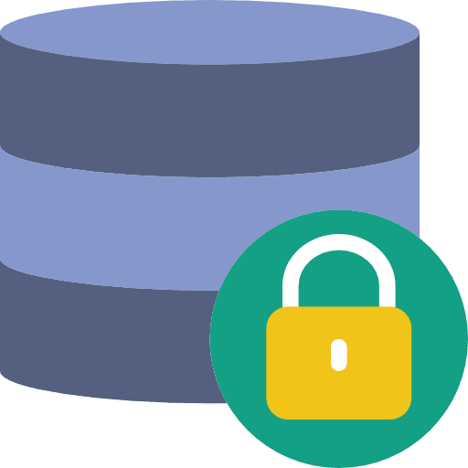 Database files files and folders network icon