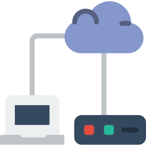 Networking laptop computer computing icon