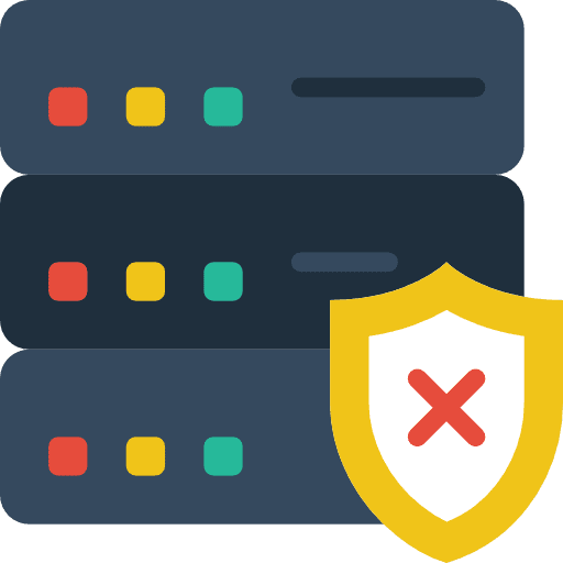 Server hosting technology server icon