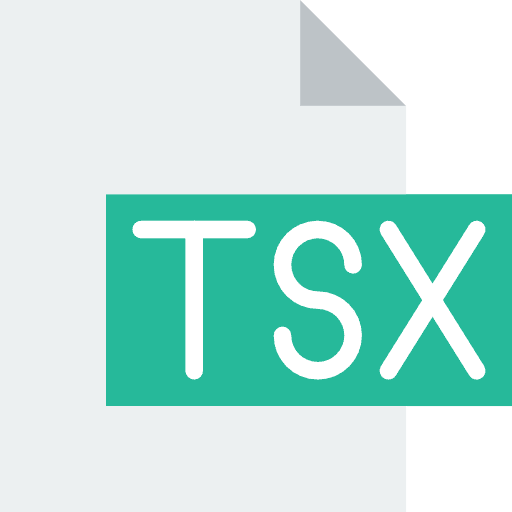 Tsx document files and folders extension icon