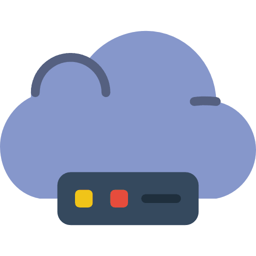 Cloud computing cloud computing files and folders weather icon