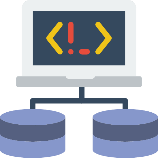 Computer networking database network icon