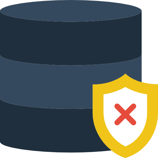 Database technology storage servers icon