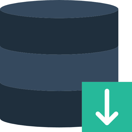 Databases hosting multimedia databases icon