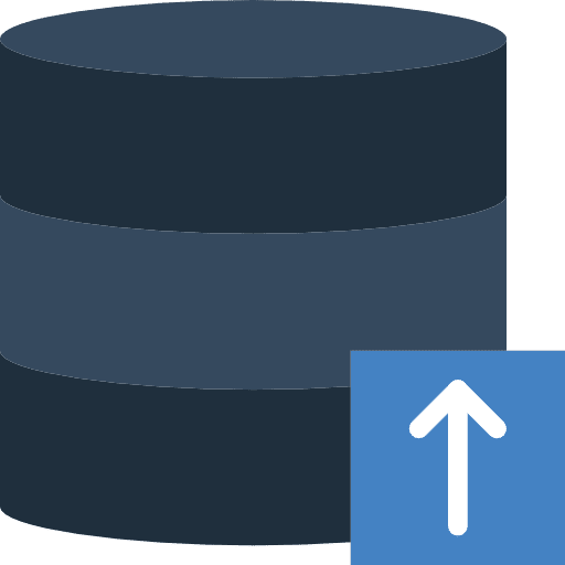 Databases storage files and folders database icon