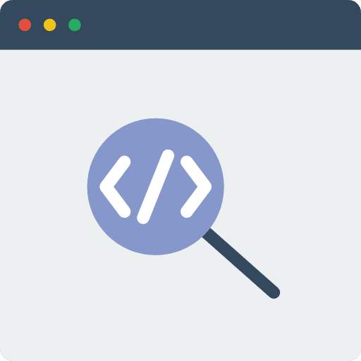 Browser programing language files and folders multimedia icon