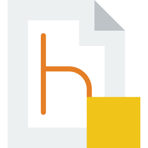 Html html extension html symbol html file format icon