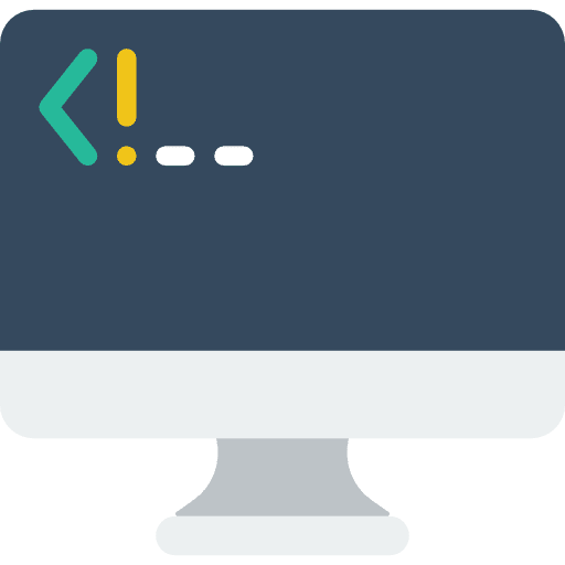 Monitor screen monitor files and folders icon