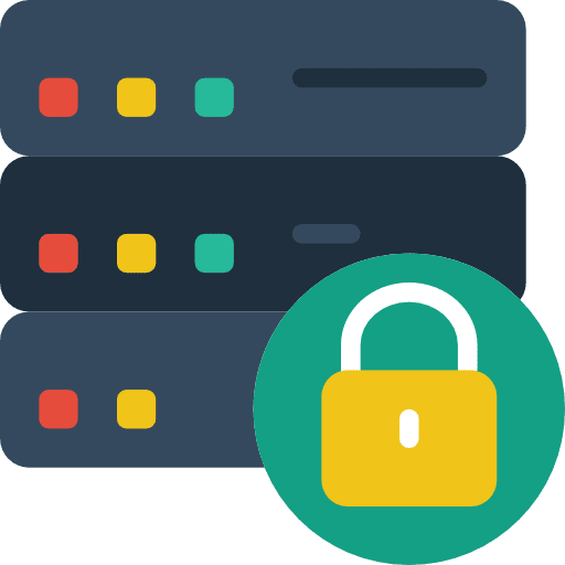 Server database storage technology icon