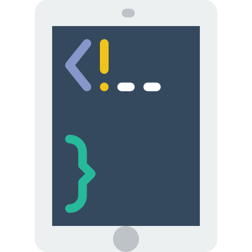 Tablet ipad touch screen electronic icon