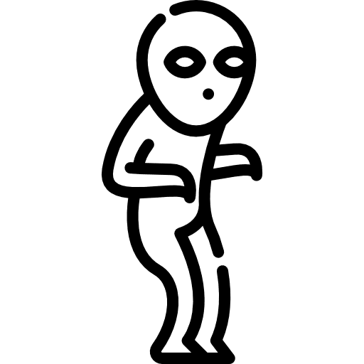 Alien people avatar extraterrestrial icon