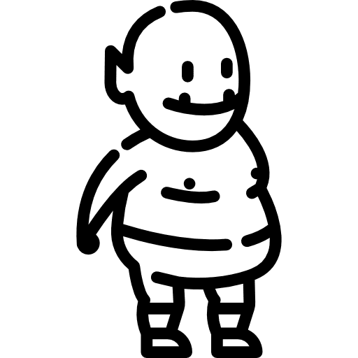 Goblin fantasy people fairy tale icon