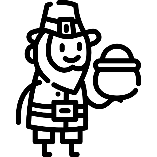 Leprechaun people character fantasy icon