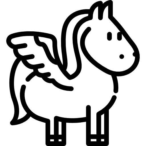 Pegasus pegasus character legend icon