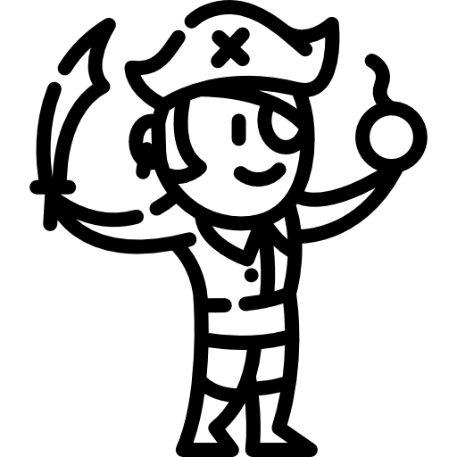 Pirate people character fantasy icon