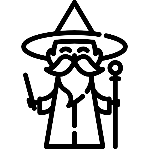 Wizard people legend character icon