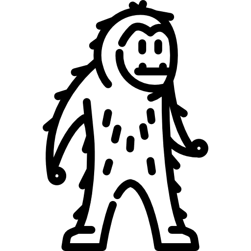 Yeti fantasy folklore legend icon